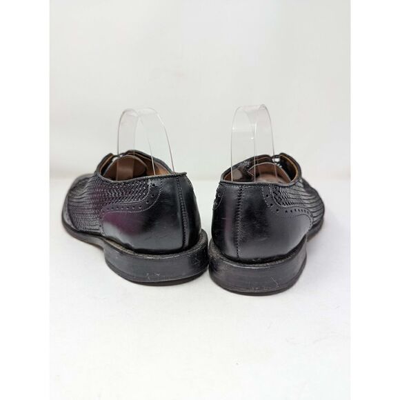 Allen Edmonds Hampstead Black Woven Leather Wing Tip Oxford Shoes main image 10